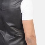 Safari Brown Leather Vest - Image 3
