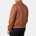 Shane Brown Leather Bomber Jacket - Image 3