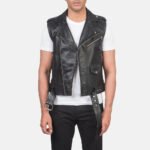 Auden Black Leather Vest - Image 6