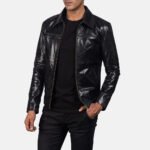Mystical Black Men's Leather Jacket - Image 2